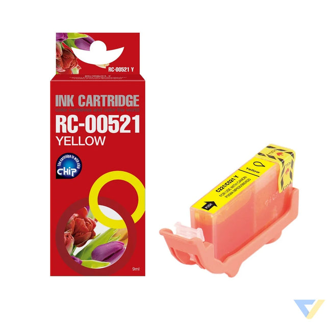 Red Box Compatible Canon CLI-521Y(with chip) Ink Y-0