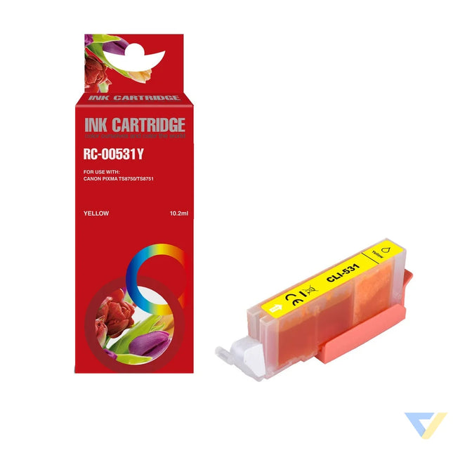 Red Box Compatible Canon CLI-531 Inkjet Cartridge Yellow-0