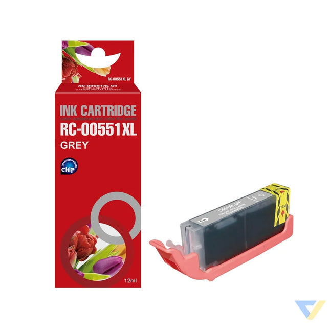 Red Box Compatible Canon CLI-551GY XL Ink GY-0