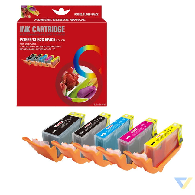 Red Box Compatible Canon PGI-525BK/CLI-526BK/C/M/Y Ink BK/BK/C/M/Y-0