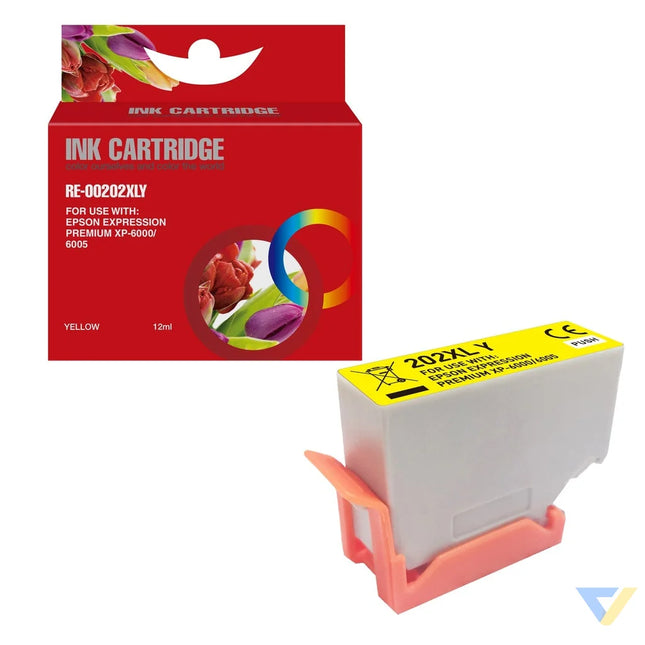 Red Box Compatible Epson C13T02H44010 Ink Y-0
