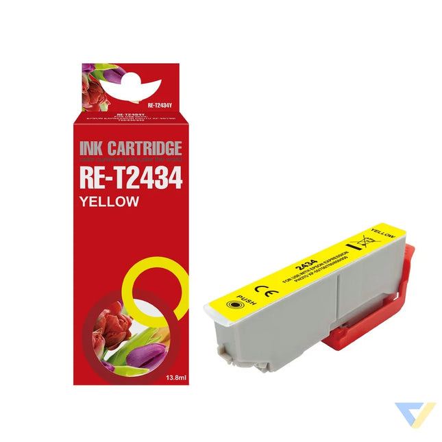 Red Box Compatible Epson C13T24344010 Ink Y-0