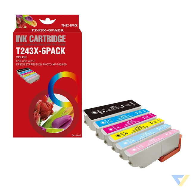 Red Box Compatible Epson T2431/2432/2433/2434/2435/2436 Ink BK/BK/C/M/Y-0