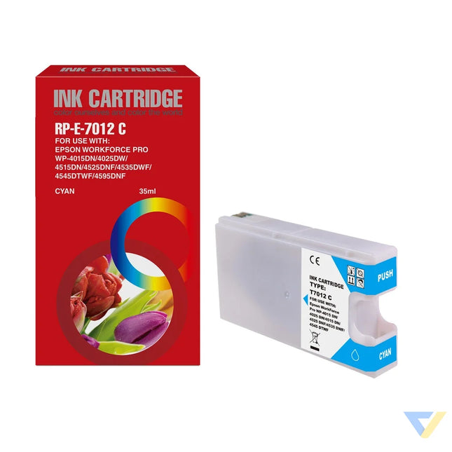 Red Box Compatible Epson T7012 Ink C-0