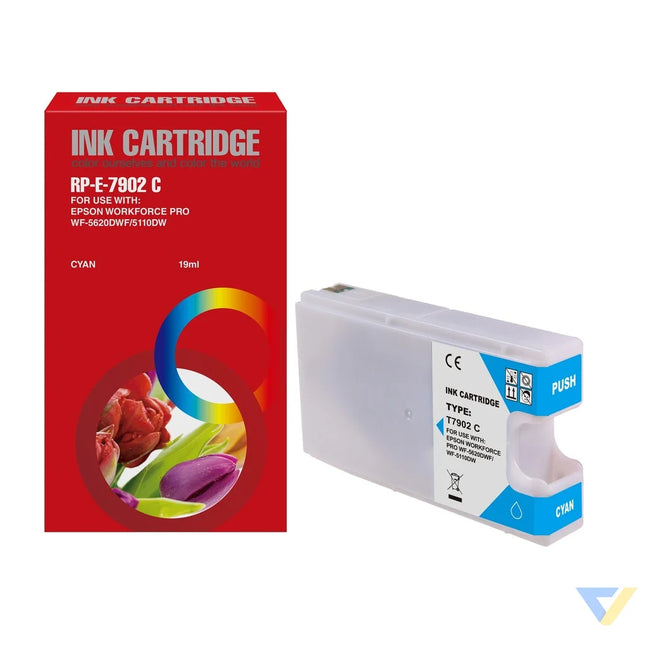 Red Box Compatible Epson T7902 Ink C-0