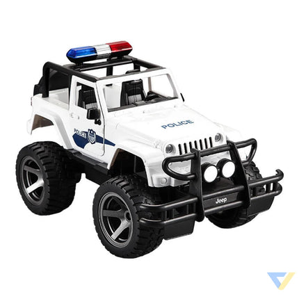 Remote controlled car 1:12 Double Eagle (white) Jeep (Police) E550 003 Remote controlled cars