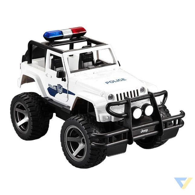 Remote controlled car 1:12 Double Eagle (white) Jeep (Police) E550 003 Remote controlled cars