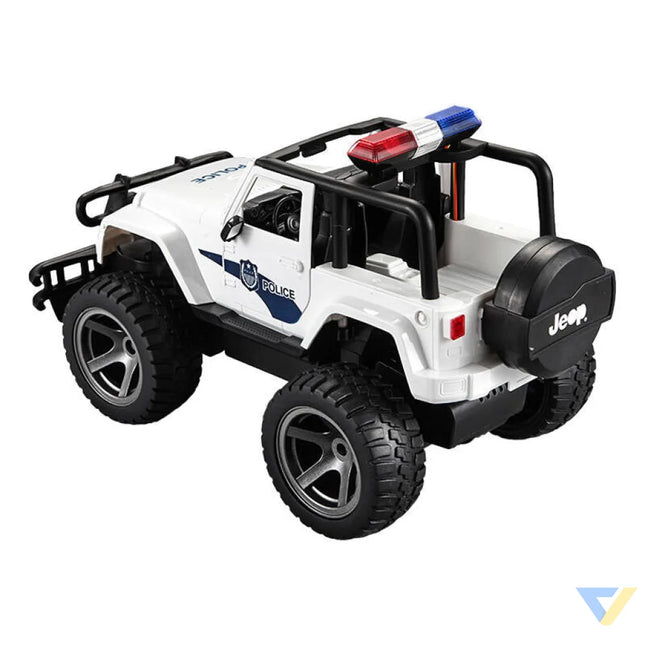 Remote controlled car 1:12 Double Eagle (white) Jeep (Police) E550 003 Remote controlled cars