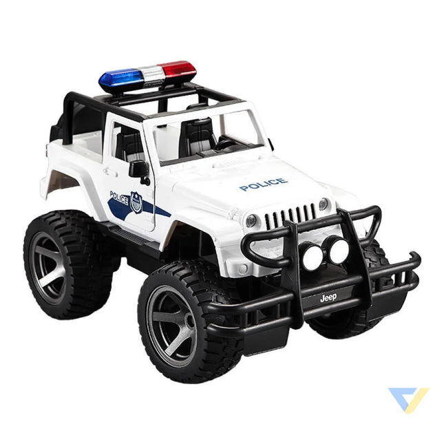 Remote controlled car 1:12 Double Eagle (white) Jeep (Police) E550 003 Remote controlled cars