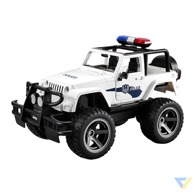 Remote controlled car 1:12 Double Eagle (white) Jeep (Police) E550 003 Remote controlled cars