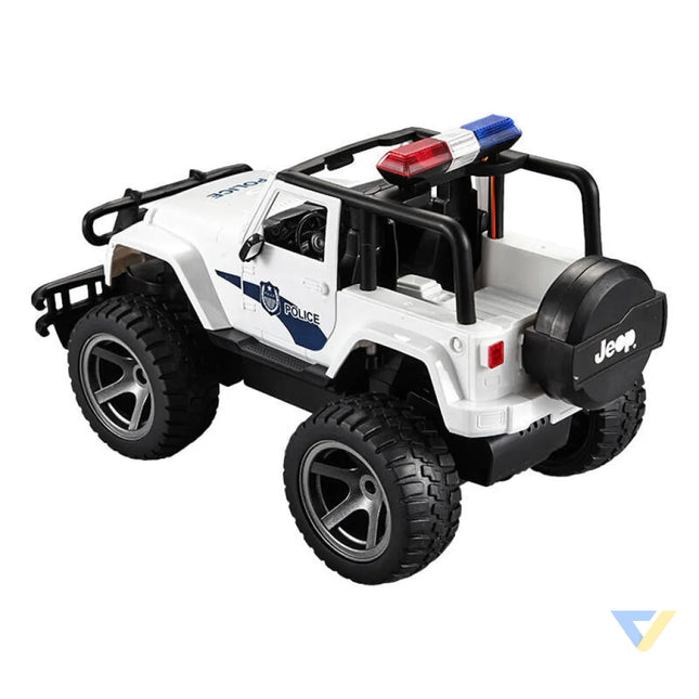 Remote controlled car 1:12 Double Eagle (white) Jeep (Police) E550 003 Remote controlled cars