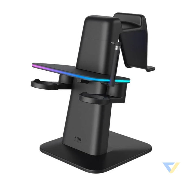 RGB Vertical Stand Meta Officially Co Branded Kiwi Design QC03 for Meta Quest 3/Quest 2/Quest PRO Black VR accessories