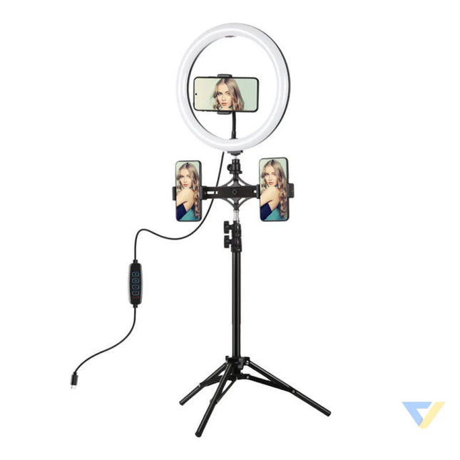 Ring light PULUZ with tripod and phone holder PKT3099B Lamps