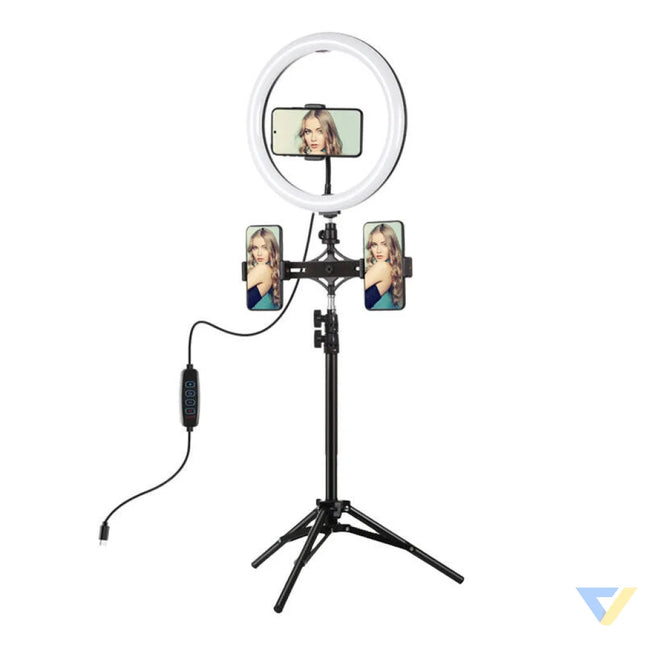 Ring light PULUZ with tripod and phone holder PKT3099B Lamps