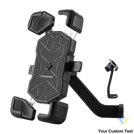 Rockbros HW 117 Bicycle Phone Holder (Black Gray) Mounts