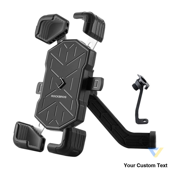 Rockbros HW 117 Bicycle Phone Holder (Black Gray) Mounts