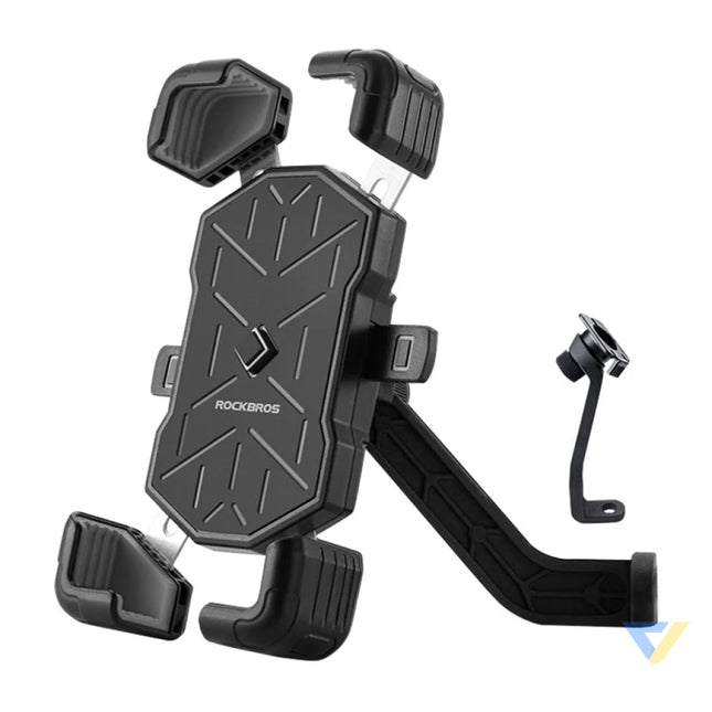 Rockbros HW 117 Bicycle Phone Holder (Black Gray) Mounts
