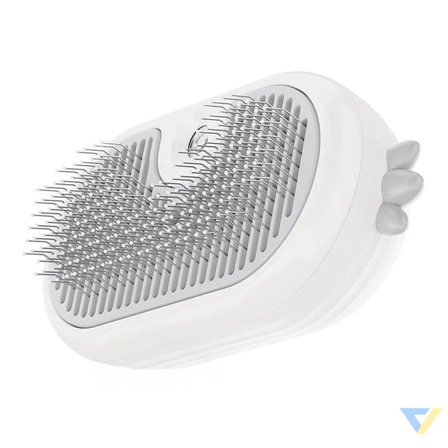 Rojeco Cat Steam Brush with massage function (white) Animal care