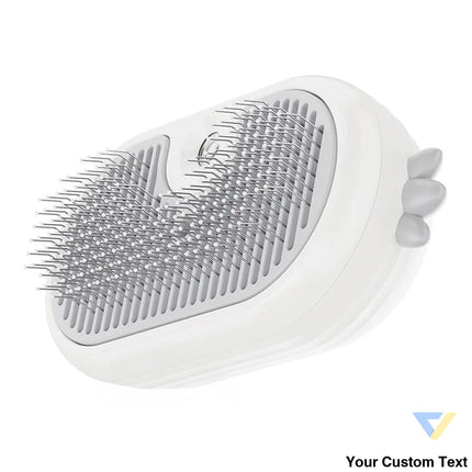 Rojeco Cat Steam Brush with massage function (white) Animal care
