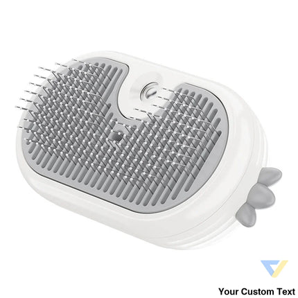 Rojeco Cat Steam Brush with massage function (white) Animal care