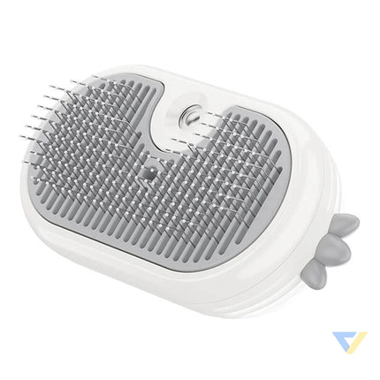 Rojeco Cat Steam Brush with massage function (white) Animal care