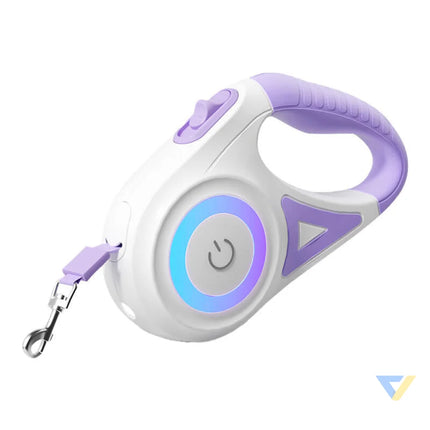 Rojeco Dog Automatic Leash LED 5 m (purple) Walking and transportation