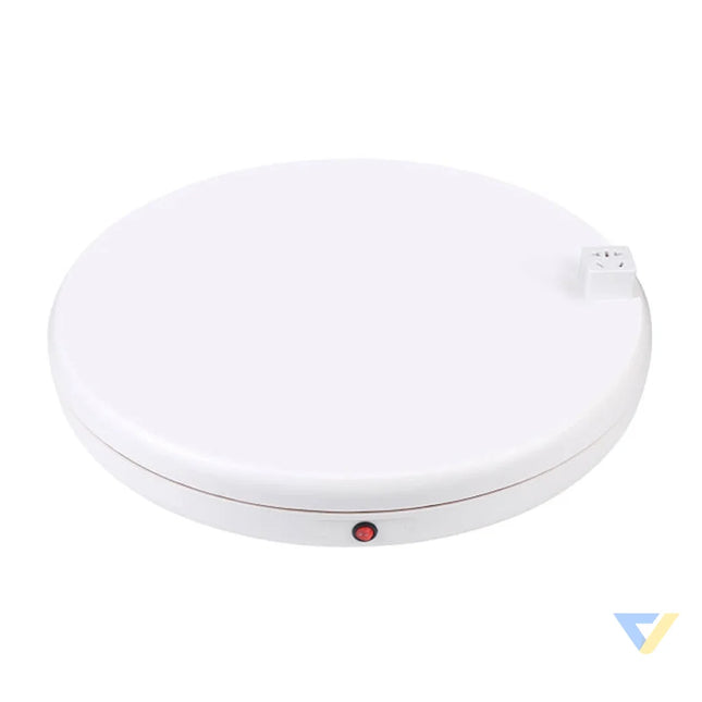 Rotating display stand Puluz with power socket 45 cm (white) Stands