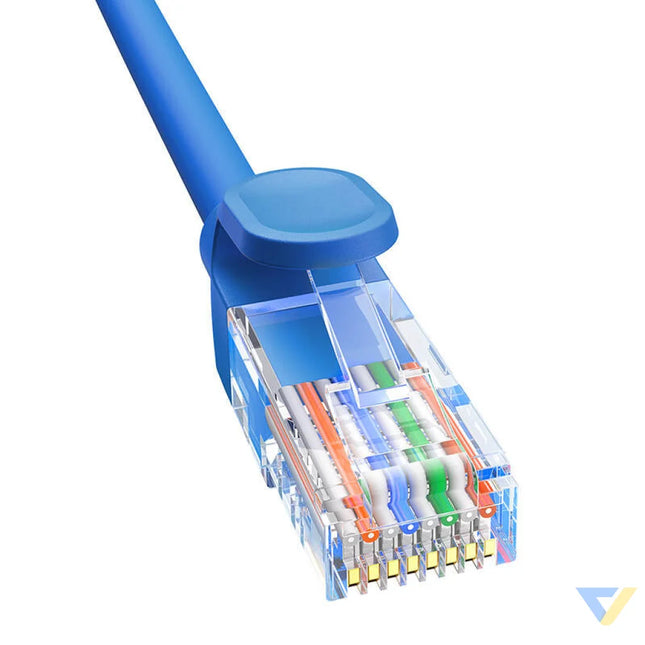 Round Cable Baseus Ethernet RJ45 Cat.6 0,5m (blue) Network cables