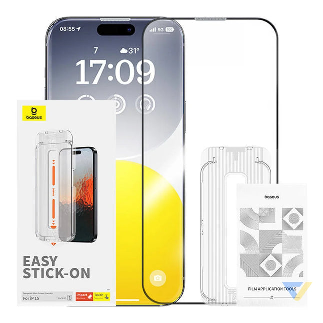Sapphire Tempered Glass Baseus 0.3mm for iPhone 15 For smartphones