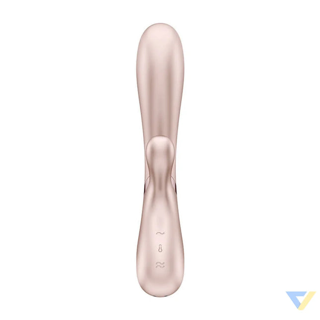 Satisfyer Hot Lover heated vibrator pink and gold Vibrators