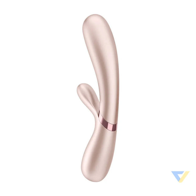 Satisfyer Hot Lover heated vibrator pink and gold Vibrators