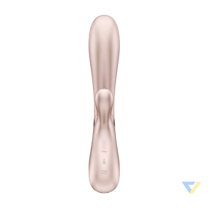Satisfyer Hot Lover heated vibrator pink and gold Vibrators