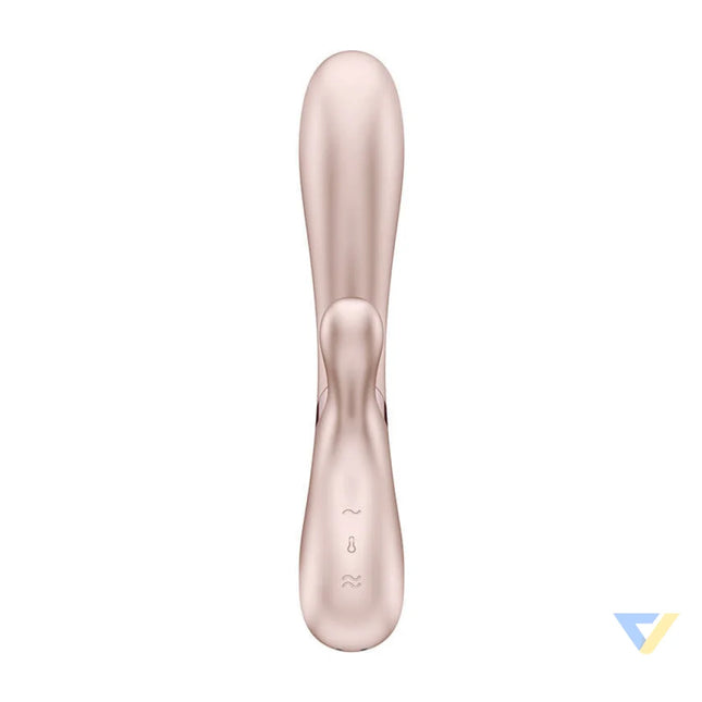 Satisfyer Hot Lover heated vibrator pink and gold Vibrators
