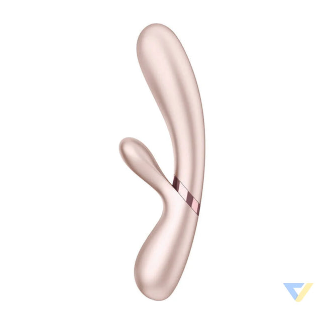 Satisfyer Hot Lover heated vibrator pink and gold Vibrators