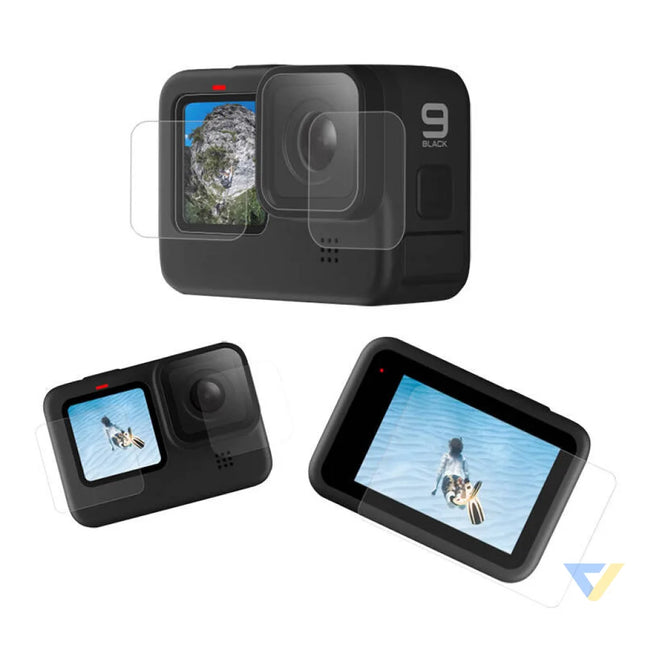 Screen and lens tempered glass Telesin for GoPro Hero 9 / Hero 10 / Hero 11 / Hero 12 (GP FLM 901) For sports cameras