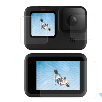 Screen and lens tempered glass Telesin for GoPro Hero 9 / Hero 10 / Hero 11 / Hero 12 (GP FLM 901) For sports cameras