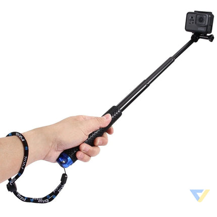 Selfie Stick Puluz for sports cameras (DJI GoPro Insta360)(black) Booms and selfie sticks