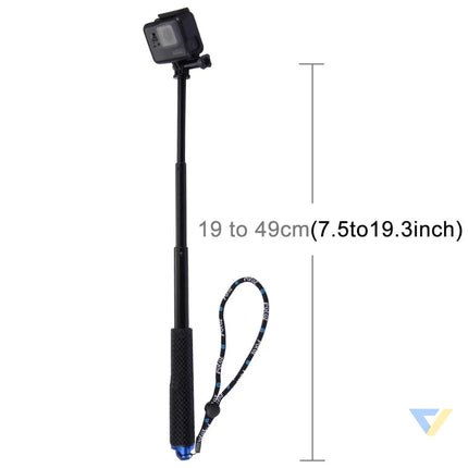 Selfie Stick Puluz for sports cameras (DJI GoPro Insta360)(black) Booms and selfie sticks