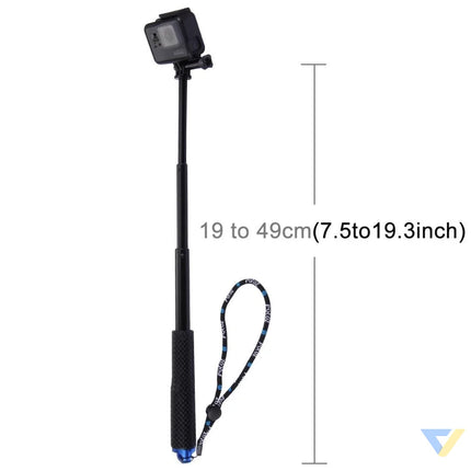 Selfie Stick Puluz for sports cameras (DJI GoPro Insta360)(black) Booms and selfie sticks