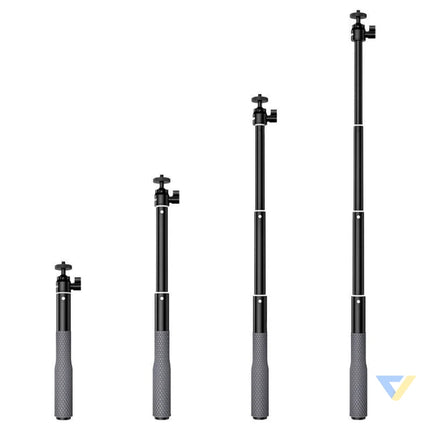 Selfie stick TELESIN with ball head for action cameras Straps mounts and holders