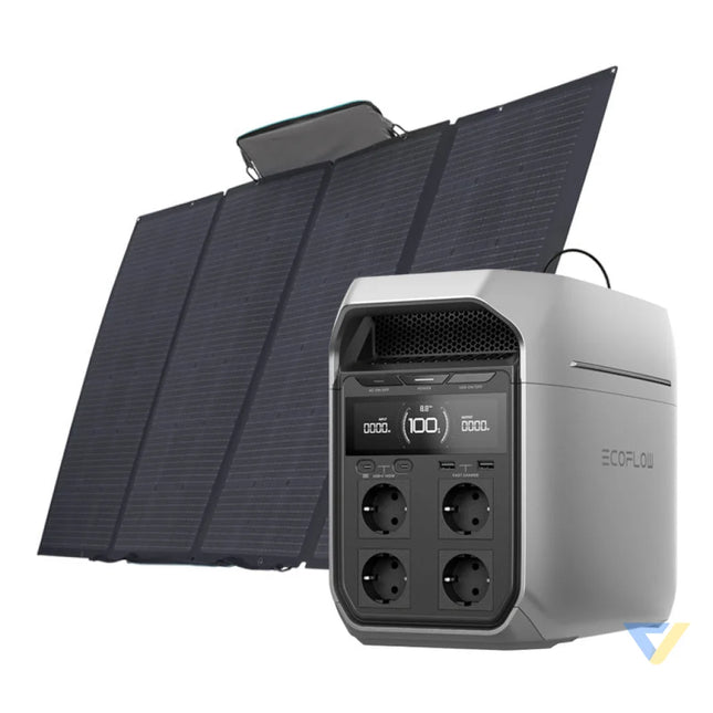 Set: EcoFlow Delta 3 Plus power station + 400W photovoltaic panel. Power stations