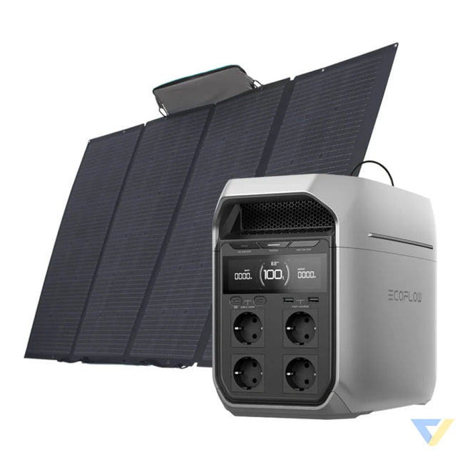 Set: EcoFlow Delta 3 Plus power station + 400W photovoltaic panel. Power stations
