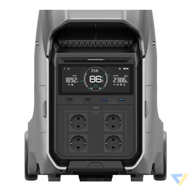 Set: EcoFlow Delta Pro 3 power station + 2x 400W photovoltaic panel. Power stations