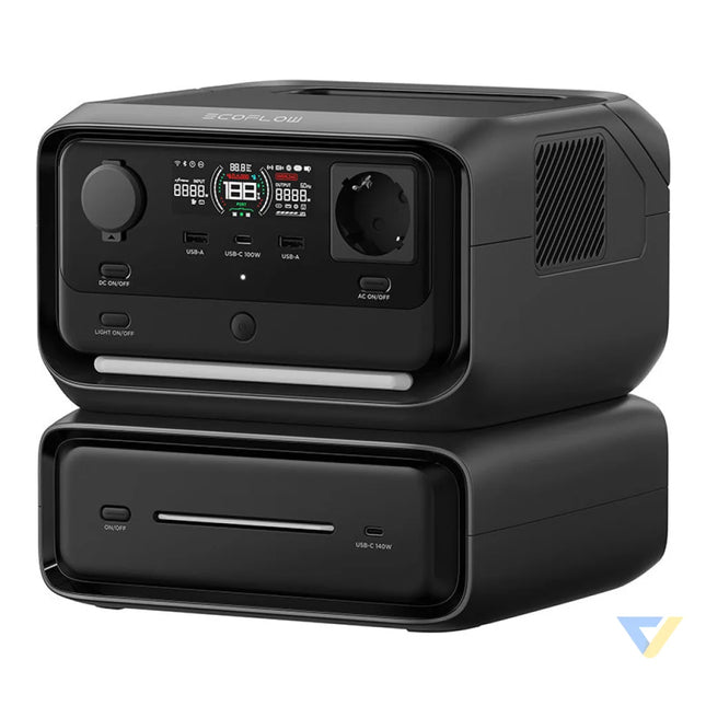Set: EcoFlow River 3 Max power station + 160W photovoltaic panel. Power stations
