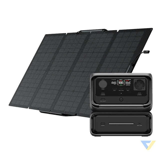 Set: EcoFlow River 3 Max power station + 160W photovoltaic panel. Power stations