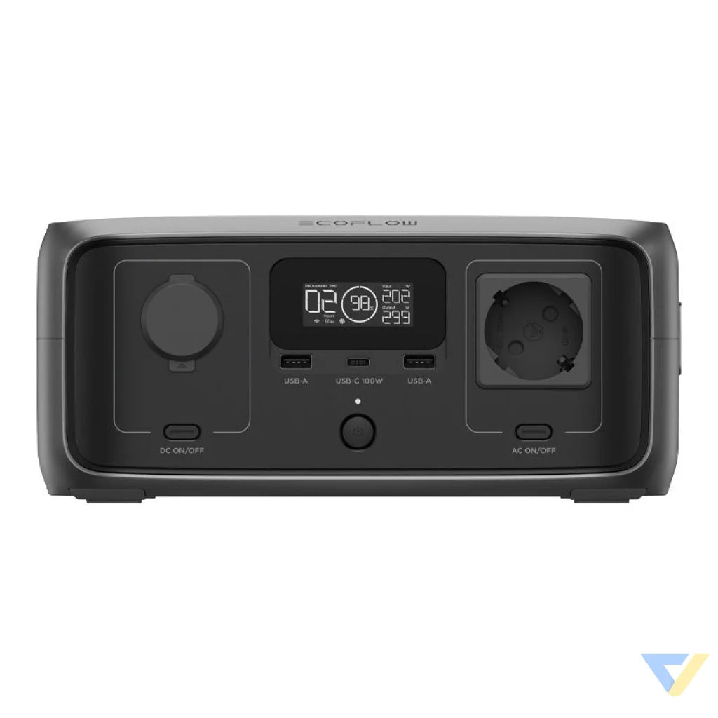 Set: EcoFlow River 3 UPS power station + 110W photovoltaic panel. Power stations
