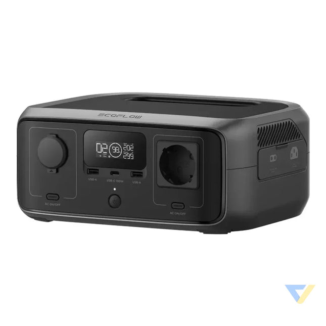 Set: EcoFlow River 3 UPS power station + 160W photovoltaic panel. Power stations