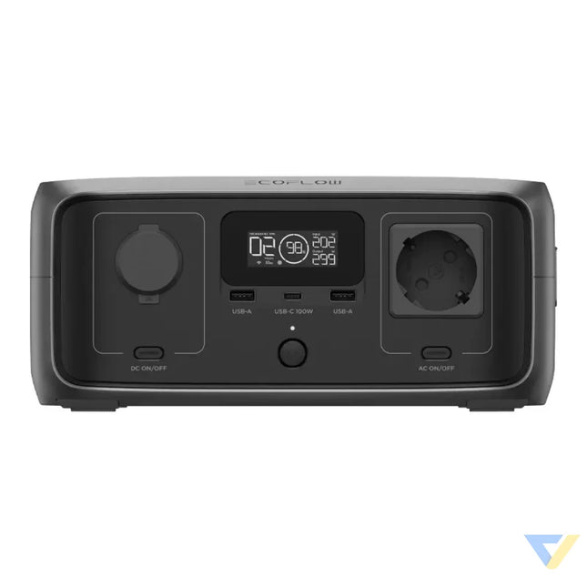 Set: EcoFlow River 3 UPS power station + 160W photovoltaic panel. Power stations