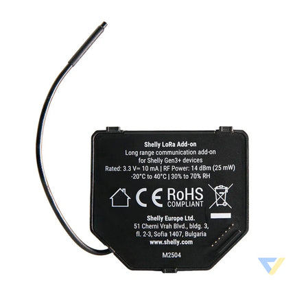 Set of 2 EU868 Relays for gen.3/4 Shelly LoRa Add on Smart controllers