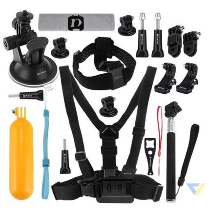 Set of 20 Puluz accessories for sports cameras (including Osmo Action 5 Pro Insta360 Ace Pro 2) PKT18 Sets